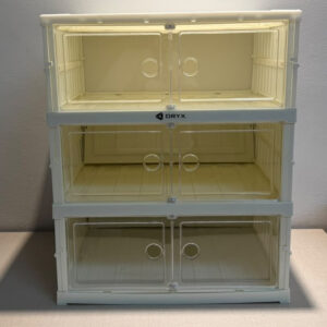 ZAPATERO PLEGABLE BEIGE 3 NIVELES 44X35X54CM OR-SH01