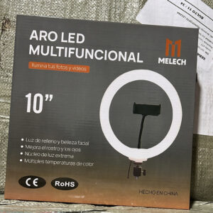 ARO DE LUZ LED PARA TIK TOK 10″ CON TRIPODE 2M MELECH