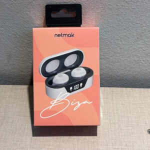 AURICULAR BLUETHOOT TOUCH CON DISPLAY NETMAK NM-BIZA BLANCO