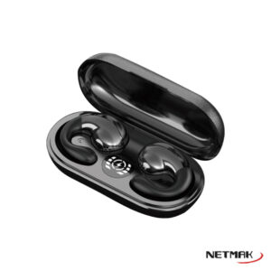 AURICULAR BLUETHOOT TOUCH CON DISPLAY NETMAK OWS CLIP ON NM-FITER