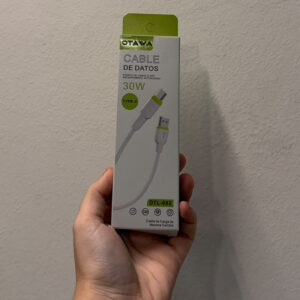 cable otawa usb a tipo c modelo dtl-082 1 m cajita hasta 30w