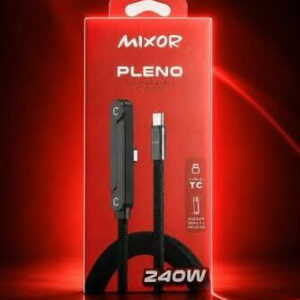 CABLE PLENO TC A TC CON SOPORTE PARA CELULAR EN L 240W MODM-00IL – MIXOR