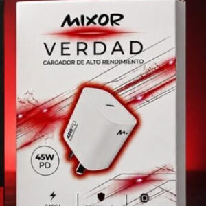 CARGADOR 220V 45W – VERDAD – 1 TC PD + CABLE TC – MIXOR