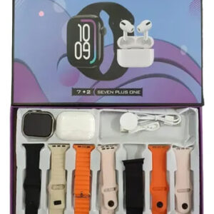 COMBO RELOJ CON 7 MALLAS + AURICULAR BLUETHOOT S1000PRO