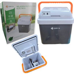 conservador heladera portatil con bateria oryx or-co25l 24 litros