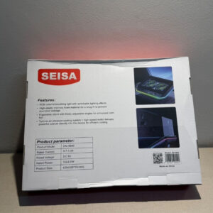 COOLER PARA 15.6″-18.3″ 2VENT VERDE+LED RGB+SPORTE DE CELU+USB+TIPO-C – DN-H640
