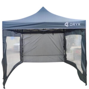 gazebo oryx gris 3×3 con 3 paredes