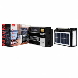 KTF-2523 RADIO CON PANEL SOLAR Y LINTERNA