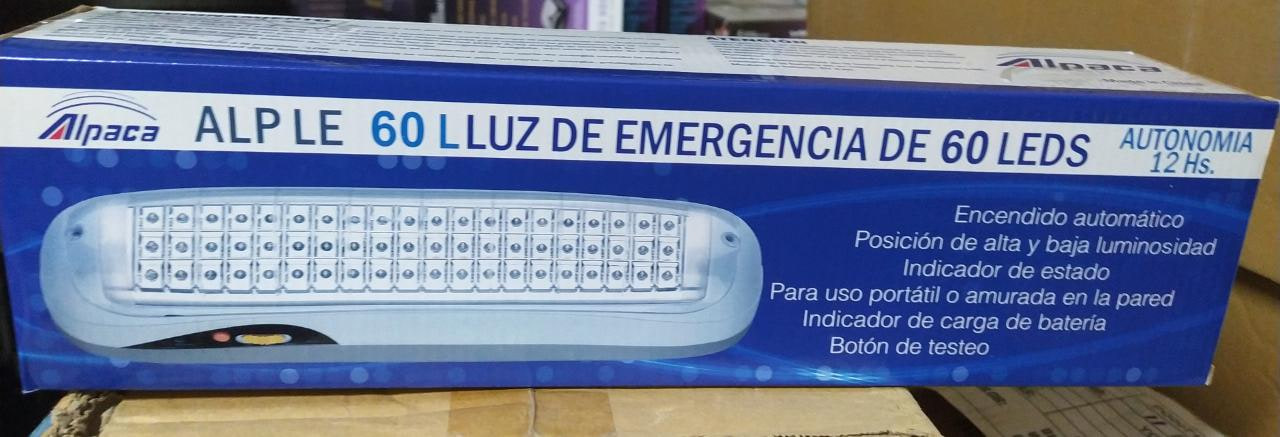 LUZ DE EMERGENCIA ALPACA ALP LE 60L – 60 LEDS