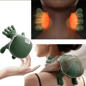MASAJEADOR CERVICAL RECARGABLE MANITOS CUELLO PIERNAS VERDE / FH-670