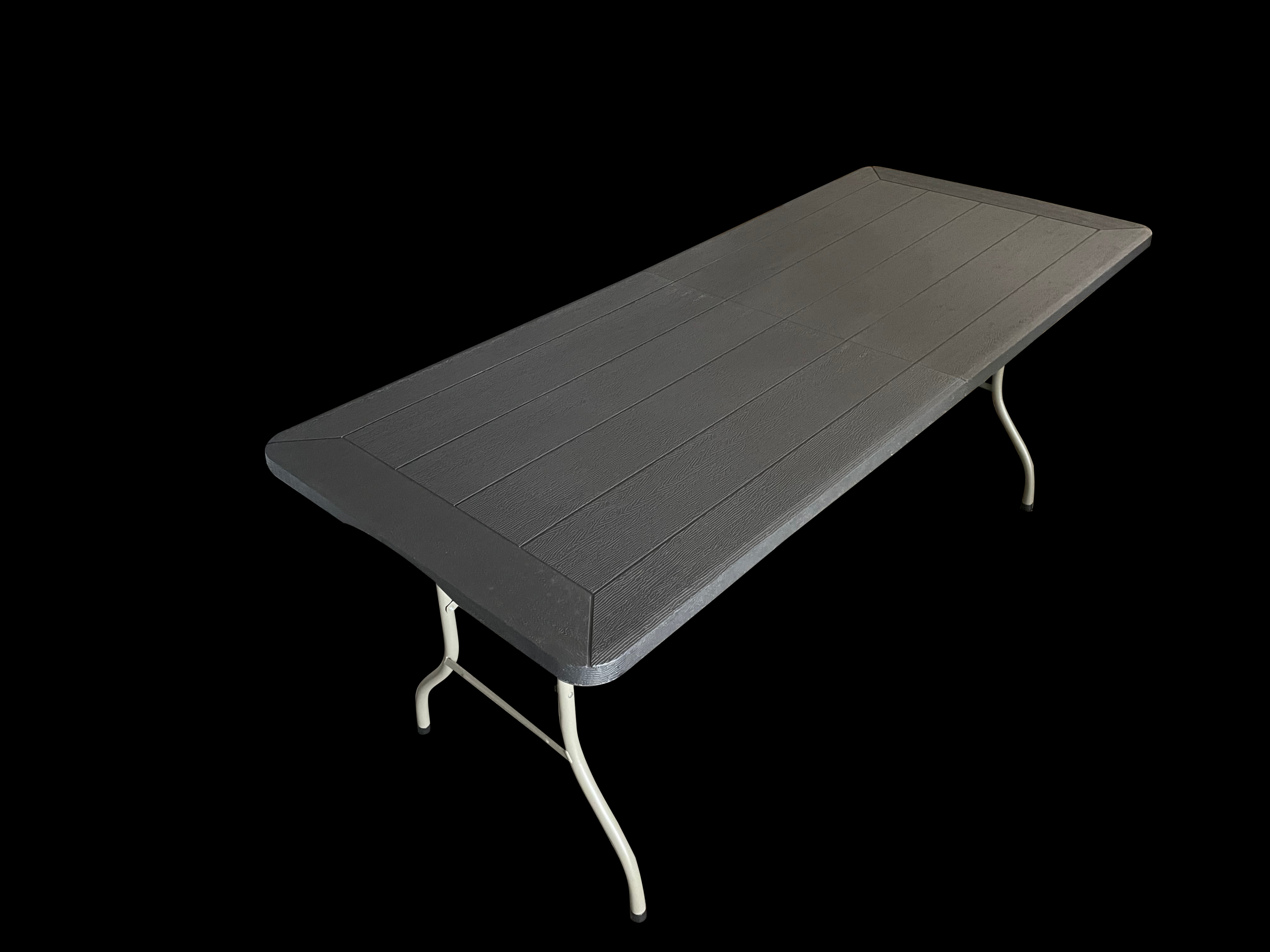 mesa plegable 180 cm color negra