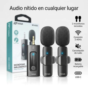 MICROFONO CORBATERO FICHA C INALAMBRICO PARA CELULAR NOGA NG-MI35