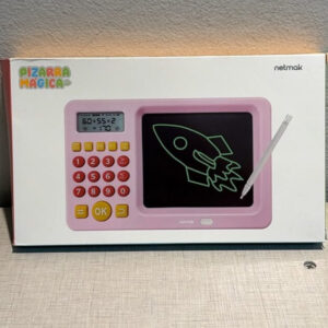 PIZARRA / TABLETA MAGICA NETMAK CON JUEGOS MATEMATICOS ROSA NM-PM103-P
