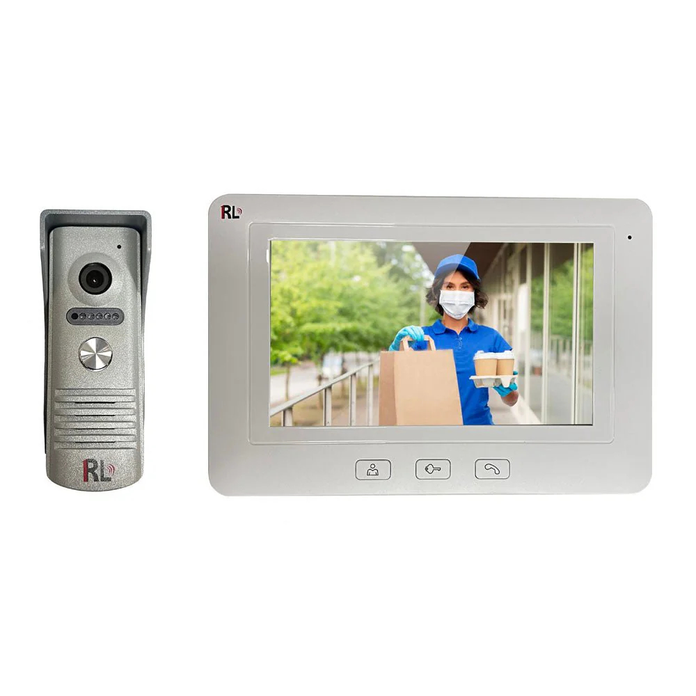 portero electrico con camara, pantalla, apertura de cerradora rl-07f-ty ahd wifi