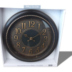 reloj de pared 12″ simil madera modelo edu-1128