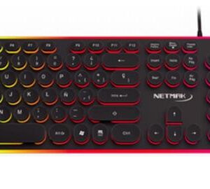 TECLADO NETMAK VORTEX TECLAS REDONDAS NM-VORTEX