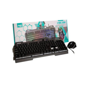 CMK-198 KIT DE TECLADO Y MOUSE CABLEADO CON LUZ GAMER