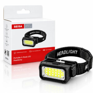 KQ-K371 LINTERNA LED COB RECARGABLE DE MINERO CON VINCHA