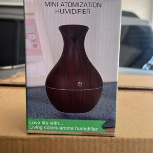 LAMPARA HUMIDIFICADOR DE ESENCIA BOTELLA SIMIL MADERA MELECH-198