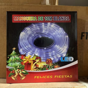MANGUERA LED 10 METROS BLANCO POL-14