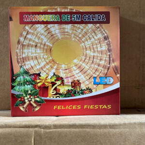 MANGUERA LED 5 METROS BLANCO CALIDO POL 12