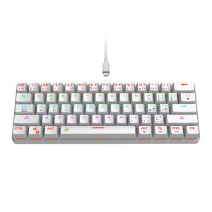 NETMAK NM-DOMINATE-W TECLADO MECANICO 60% / BLANCO
