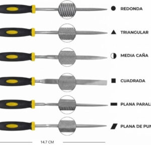 SET LIMAS 6PCS PARA MADERA MELECH-759
