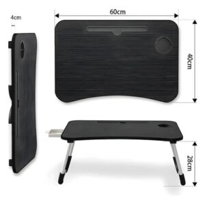 WWW01/ ST-6040 MESA DE MADERA PORTATIL PARA NOTEBOOK (60CM X 40CM)